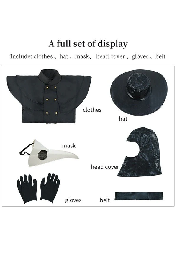 Plague Doctor Steampunk Costumes For Adult - Image 4