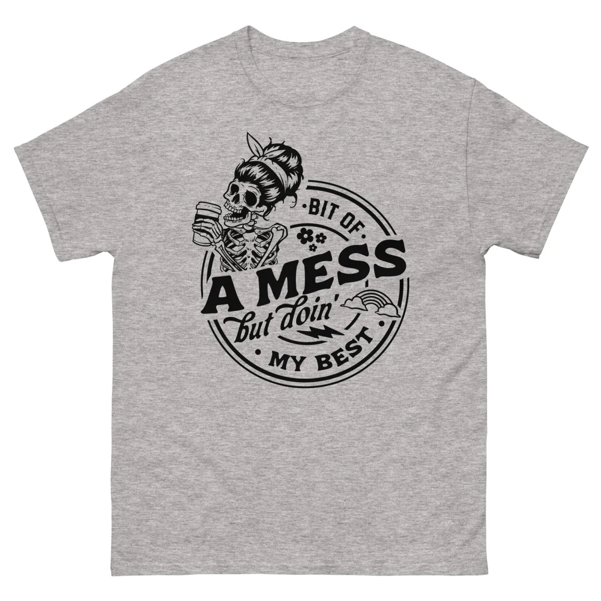 Bit of a Mess But Doing My Best, Halloween T Shirts for Moms - Image 10