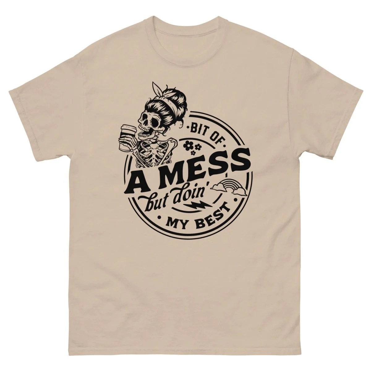 Bit of a Mess But Doing My Best, Halloween T Shirts for Moms - Image 11