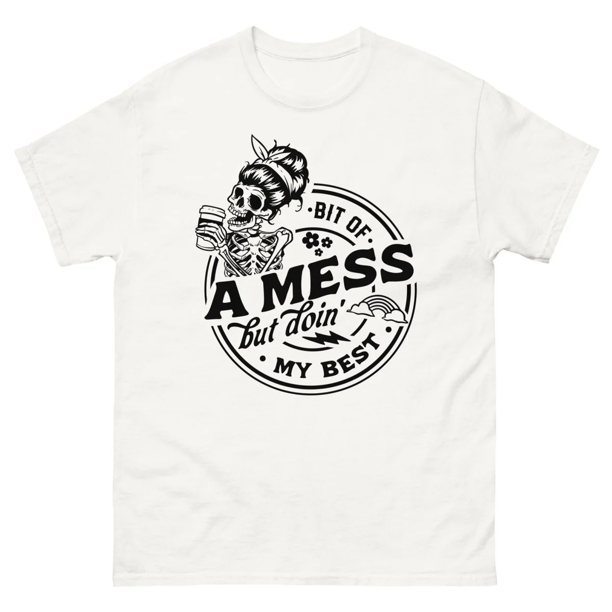 Bit of a Mess But Doing My Best, Halloween T Shirts for Moms - Image 7