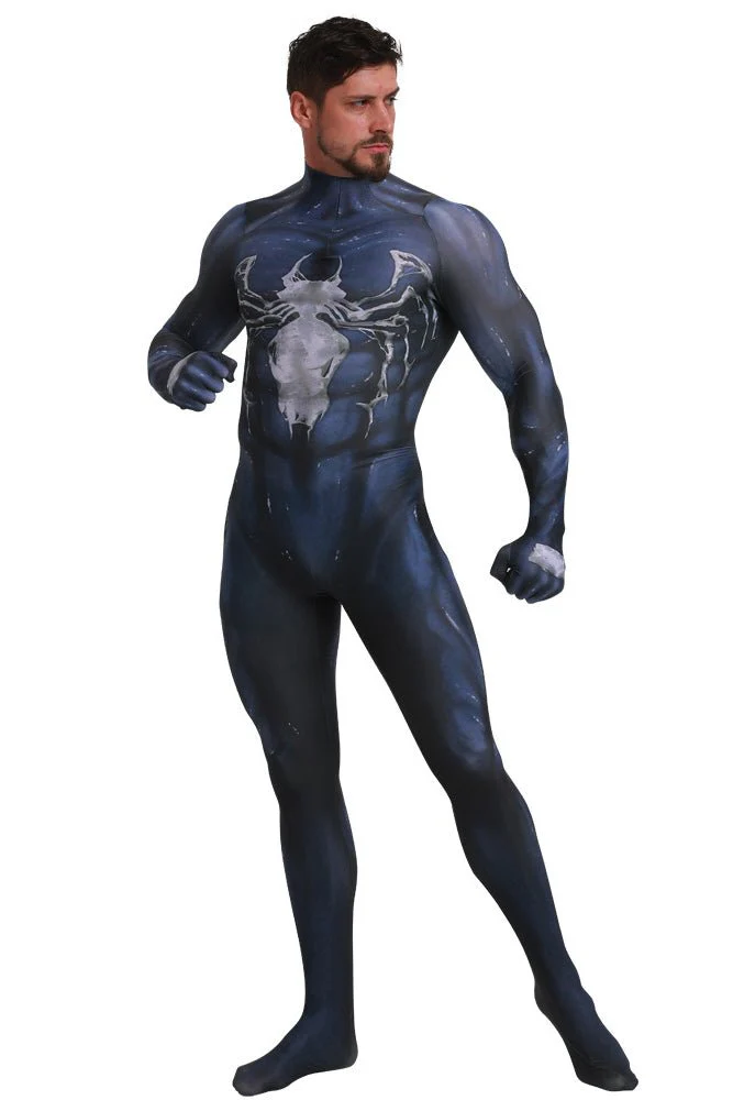 Black Venom Suit Zentai Cosplay Costume for Halloween - Image 4