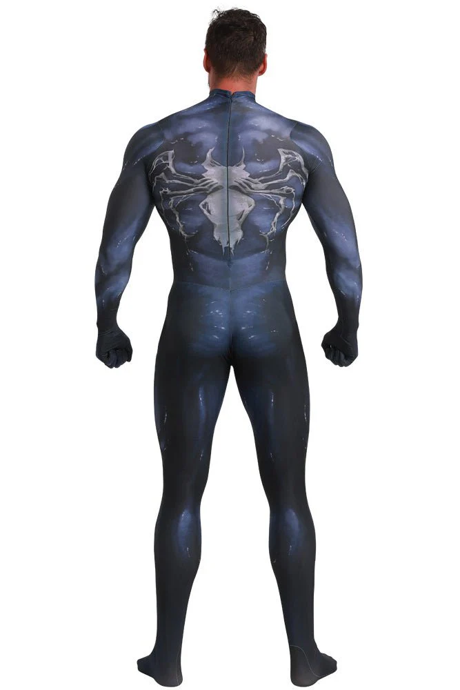 Black Venom Suit Zentai Cosplay Costume for Halloween - Image 5