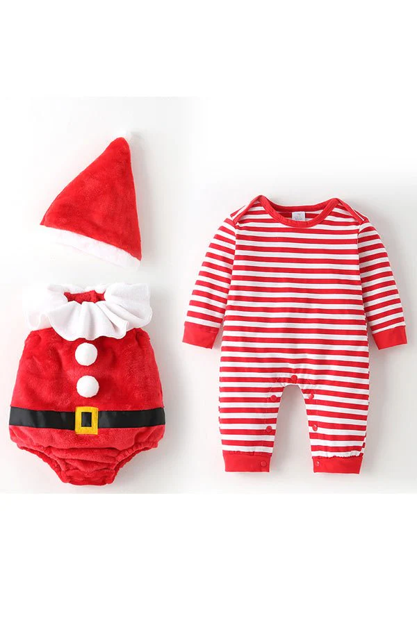 Christmas Baby Romper , Santa Costume for Babies - Image 3