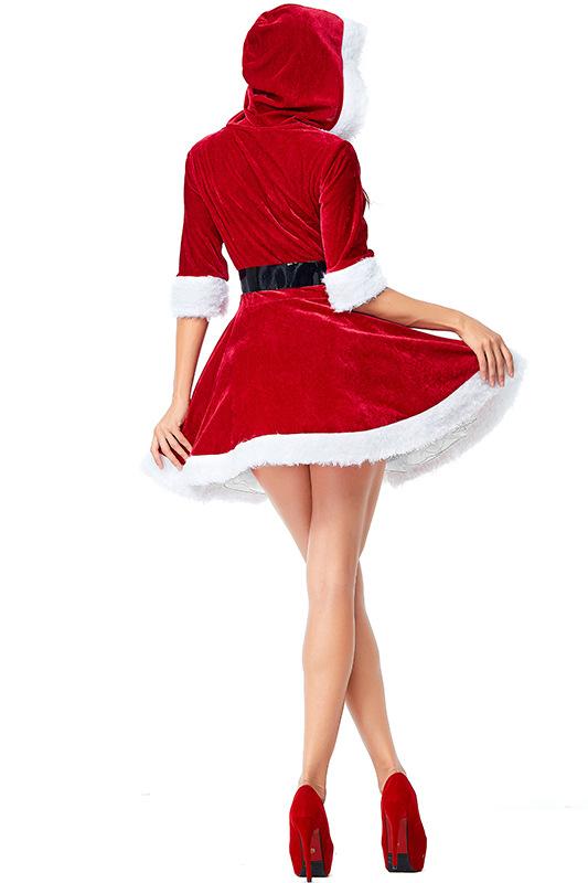 Christmas Mrs Santa Dress Costume For Women - Image 3