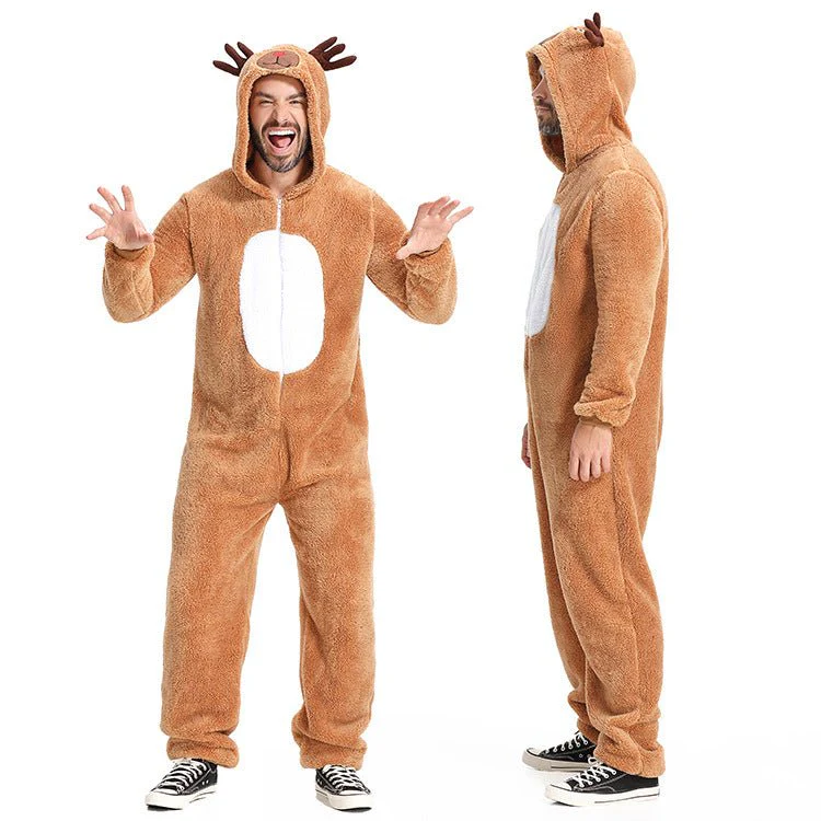 Christmas Reindeer Onesie Costume For Kids - Image 5