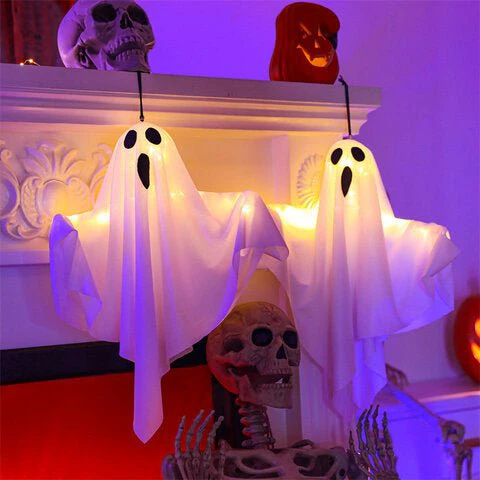 Ghost Lights Halloween Decoration, 3pcs - Image 4