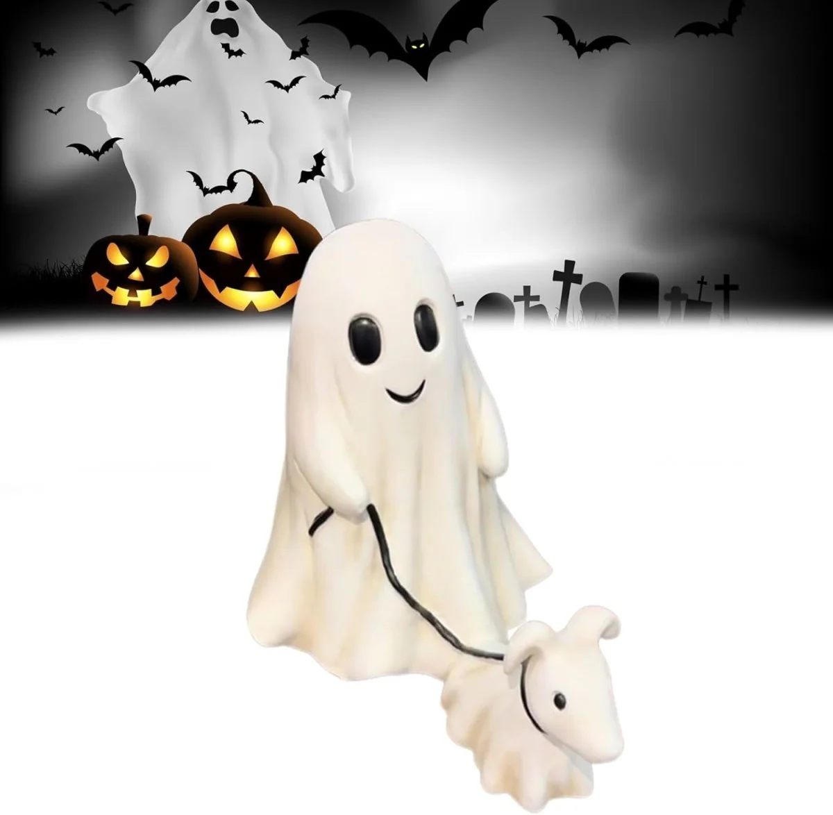 Ghost Walking Dog Halloween Decoration - Image 5