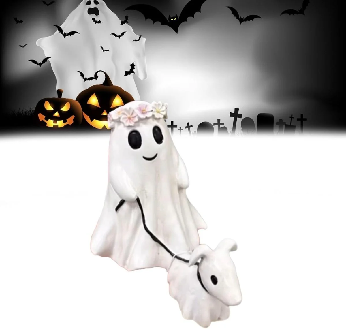 Ghost Walking Dog Halloween Decoration - Image 6