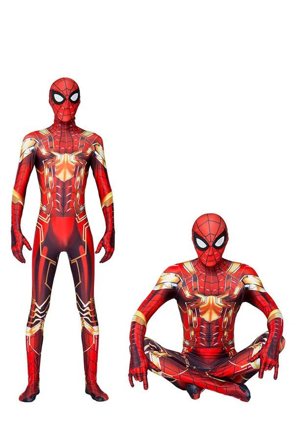 Golden Iron Spider Costume, Spider-Man Halloween Costume - Image 3