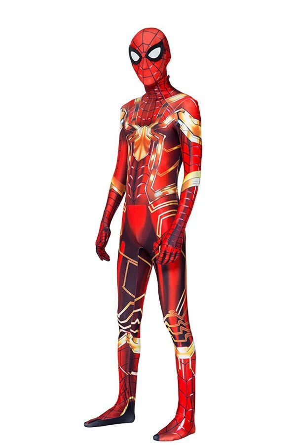 Golden Iron Spider Costume, Spider-Man Halloween Costume - Image 4
