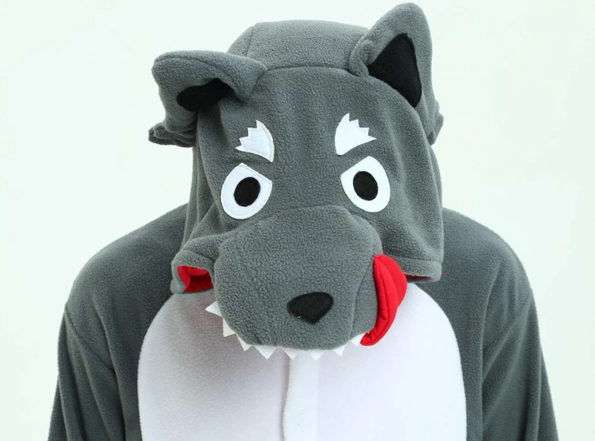 Grey Wolf Onesie For Adults and Teenagers - Image 3