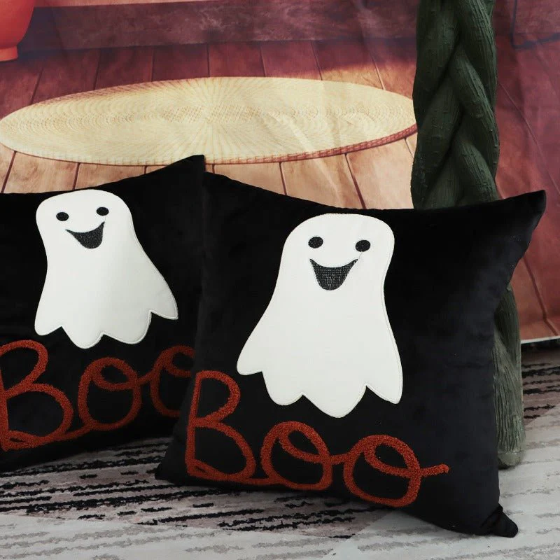 Halloween Boo Cushion Covers, 2pcs - Image 2