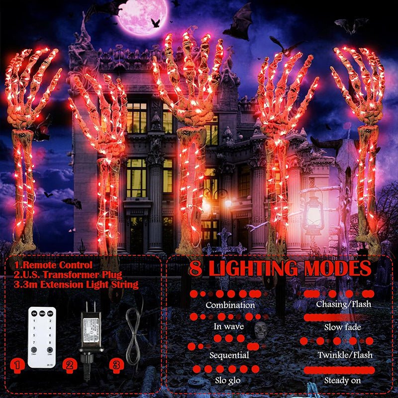 Ghost Hand Props with Lights, 5pcs - Image 3