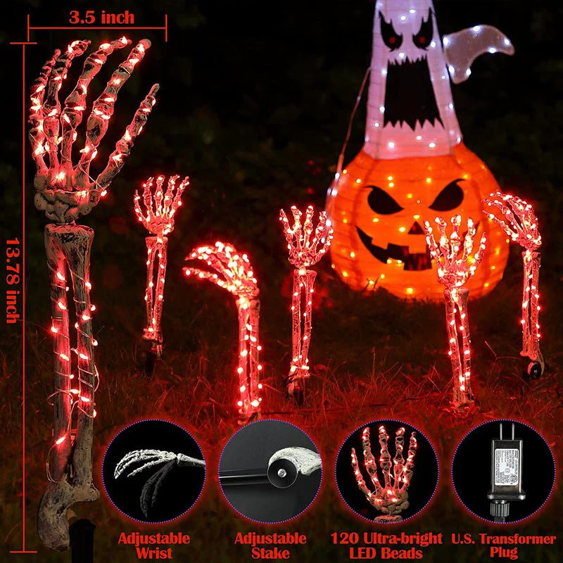 Ghost Hand Props with Lights, 5pcs - Image 6