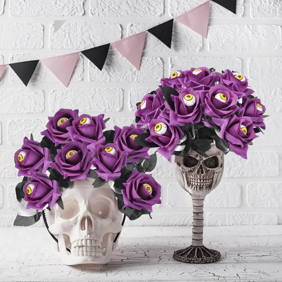 Halloween Eyeball Rose Bouquet - Image 9