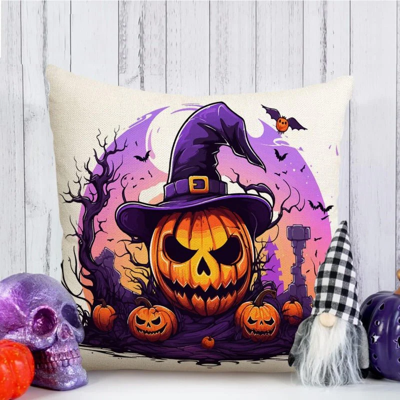 Halloween Vibrant Cushion Covers, 4pcs - Image 3