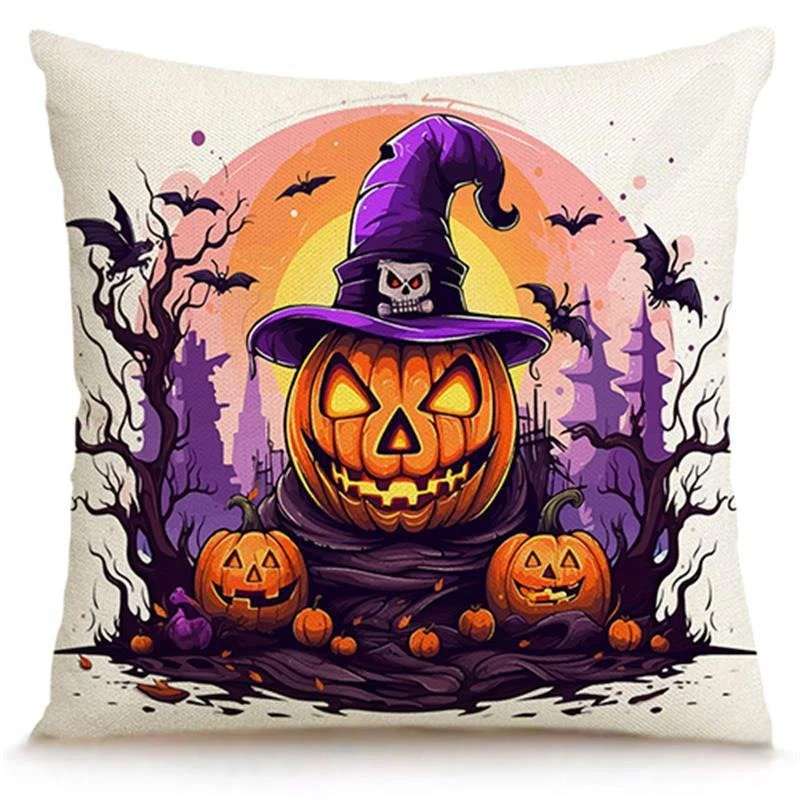 Halloween Vibrant Cushion Covers, 4pcs - Image 5