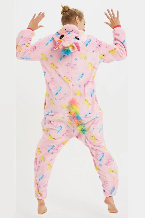 Heart Pink Unicorn Onesie Kigurumi Women Girls - Image 2