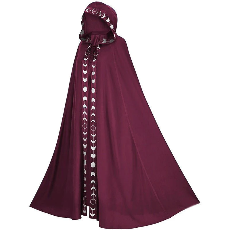 Hooded Medieval Cloak Costume for Men and Women - Image 5