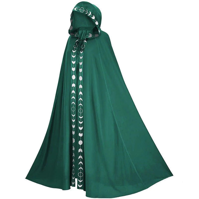 Hooded Medieval Cloak Costume for Men and Women - Image 6