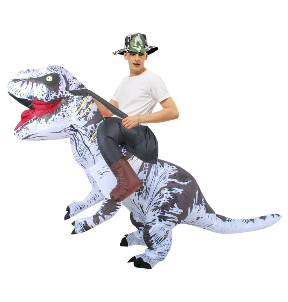 Inflatable Riding Dinosaur Costume For Adult Men - Image 5
