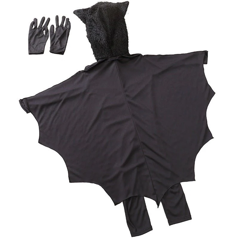 Kid's Bat Costume Vampire Jumpsuit - Image 3