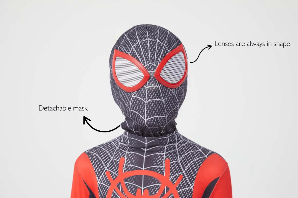 Miles Morales Costume – Black Spider-Man Costume with Mask - Image 3