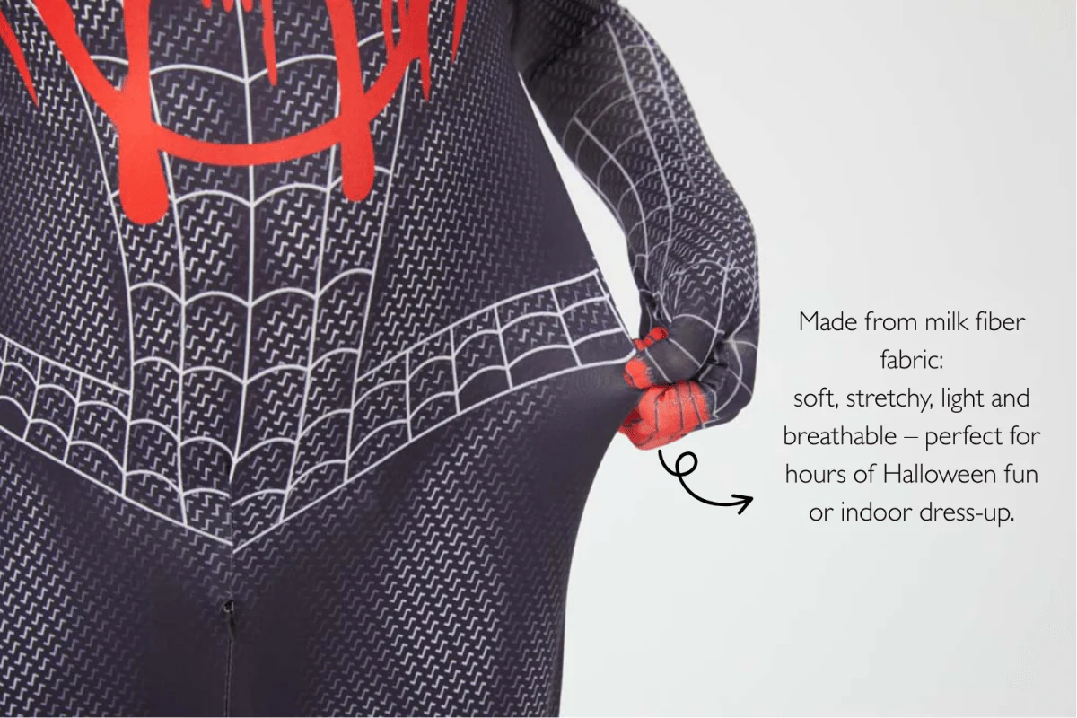 Miles Morales Costume – Black Spider-Man Costume with Mask - Image 4