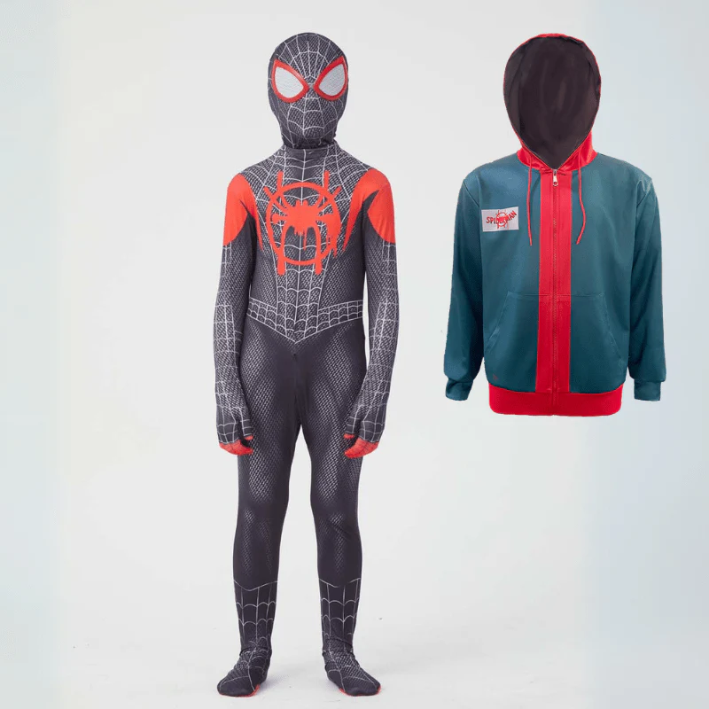 Miles Morales Costume – Black Spider-Man Costume with Mask - Image 9