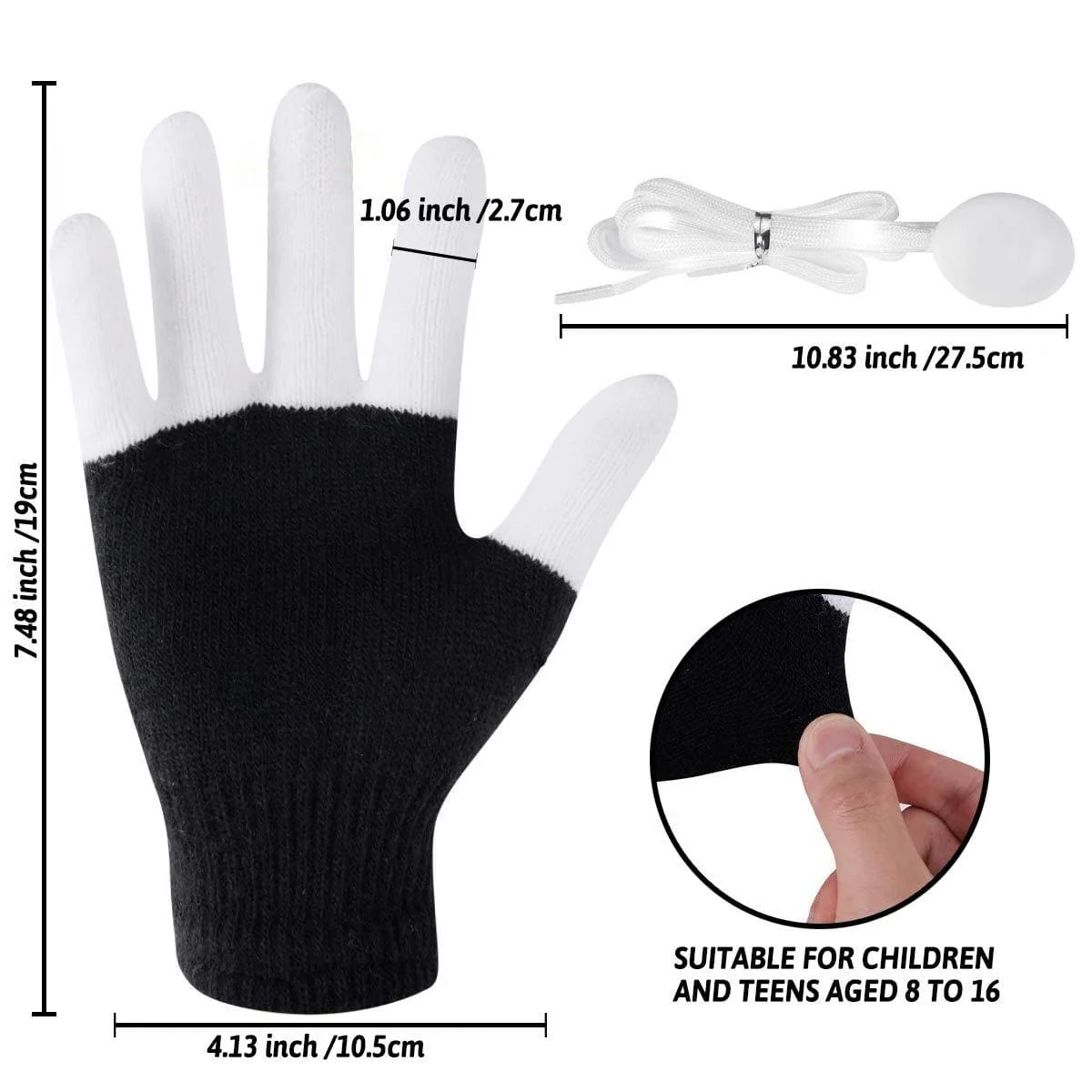 Hallowitch Light Up Gloves Costume - Image 3