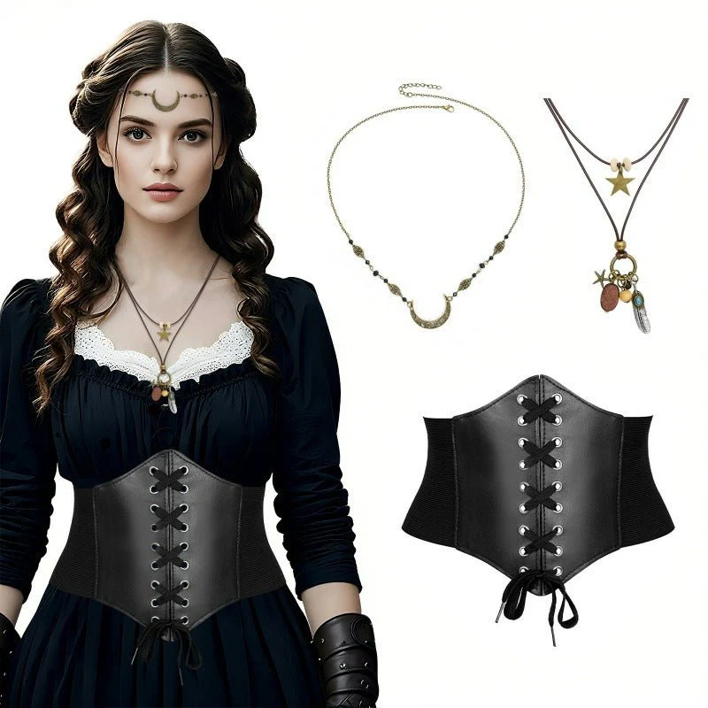 Medieval Viking Corset Belt Set - Image 3