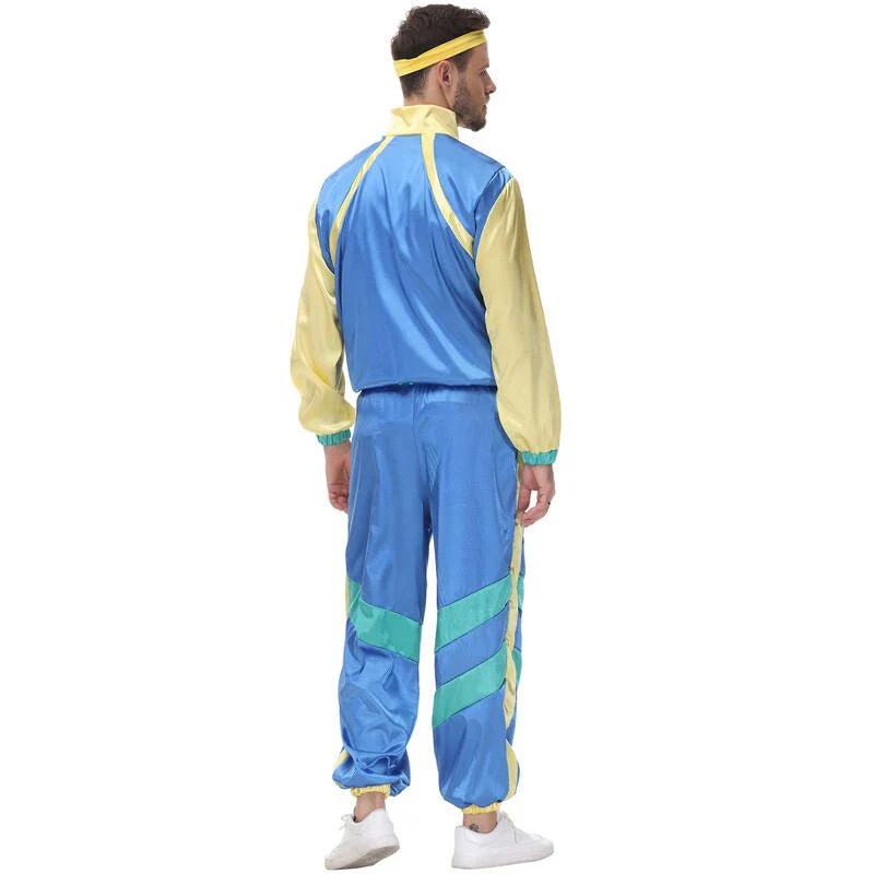 Mens 80s Tracksuit Costume CB80-2 - Image 3