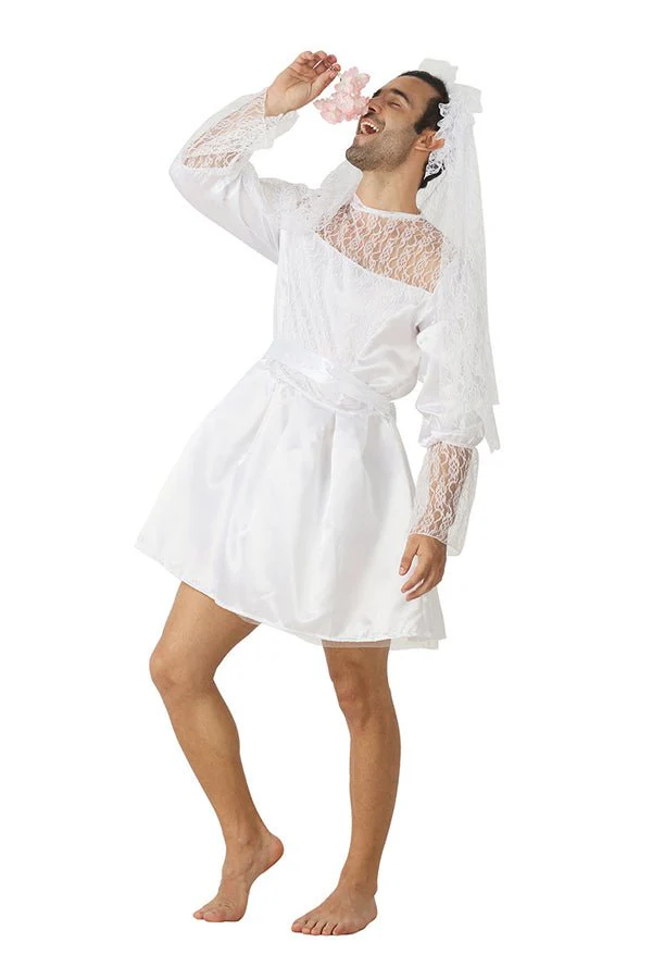 Men's Bride Wedding Halloween Funny Costume - Image 3