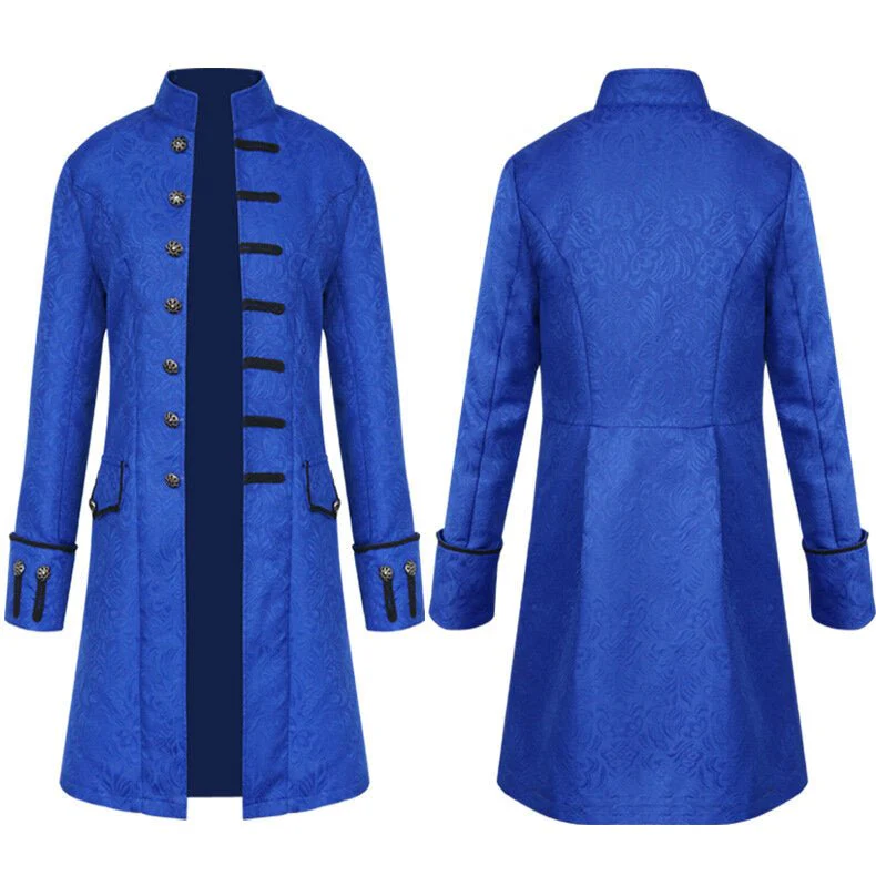 Mens Medieval Jacket Costume Renaissance Frock Coat - Image 3