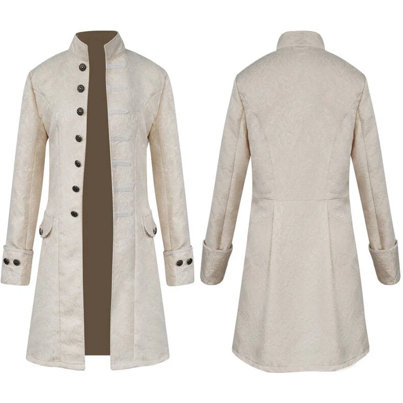 Mens Medieval Jacket Costume Renaissance Frock Coat - Image 6