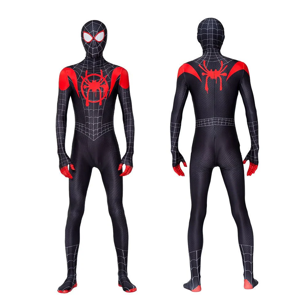 Miles Morales Spider Man Costume for Boys and Men. Optional Hoodie & Shorts. - Image 5