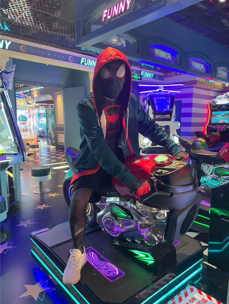 Miles Morales Spider Man Costume for Boys and Men. Optional Hoodie & Shorts. - Image 6
