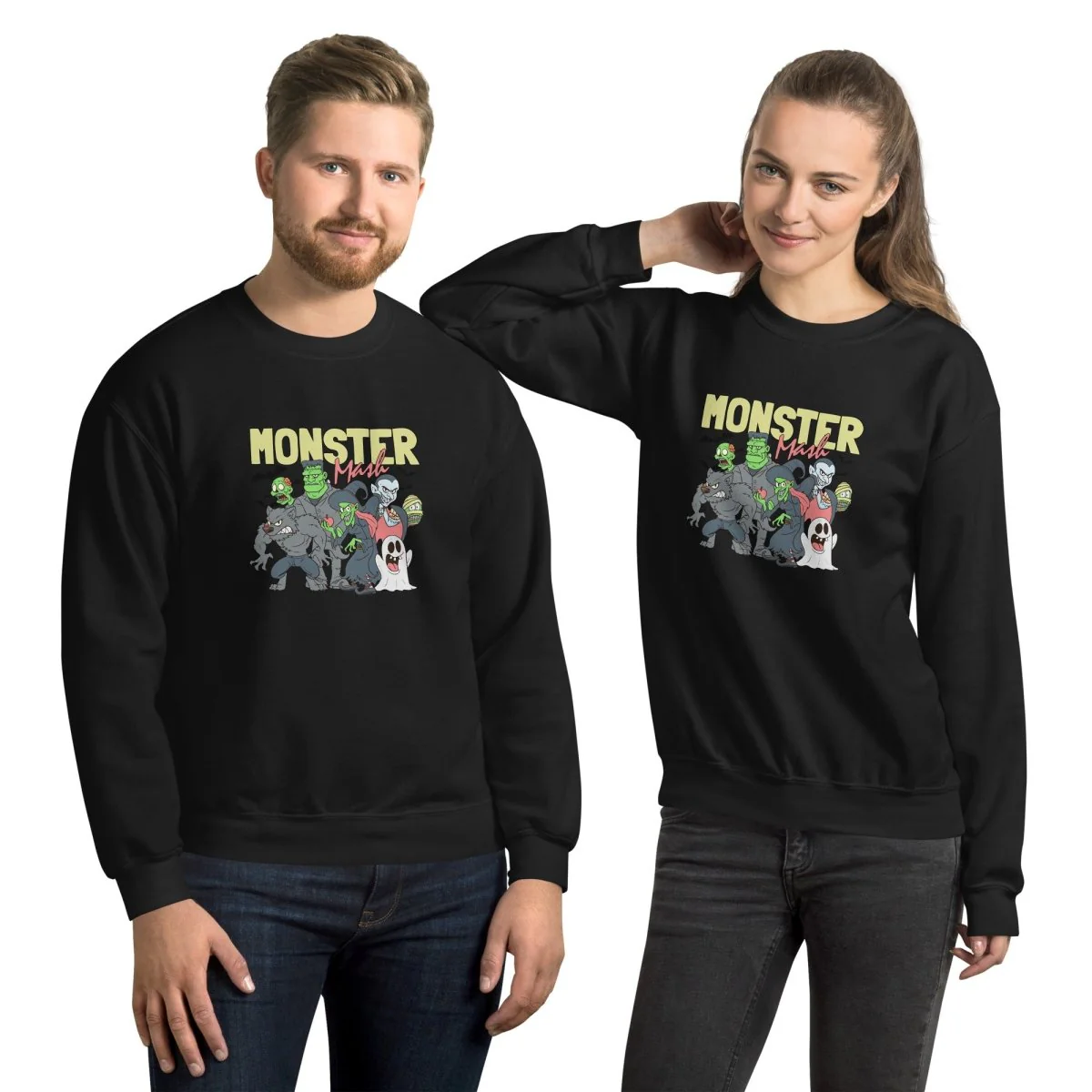 Monster Mash Halloween Sweatshirt, Unisex - Image 3