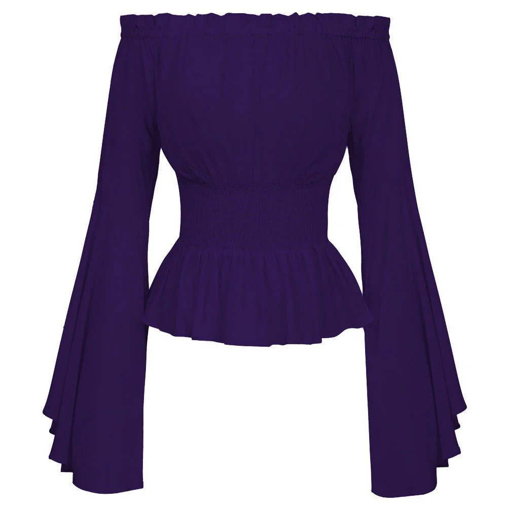 Off Shoulder Medieval Shirt, Pirate Blouse for Women - Image 10