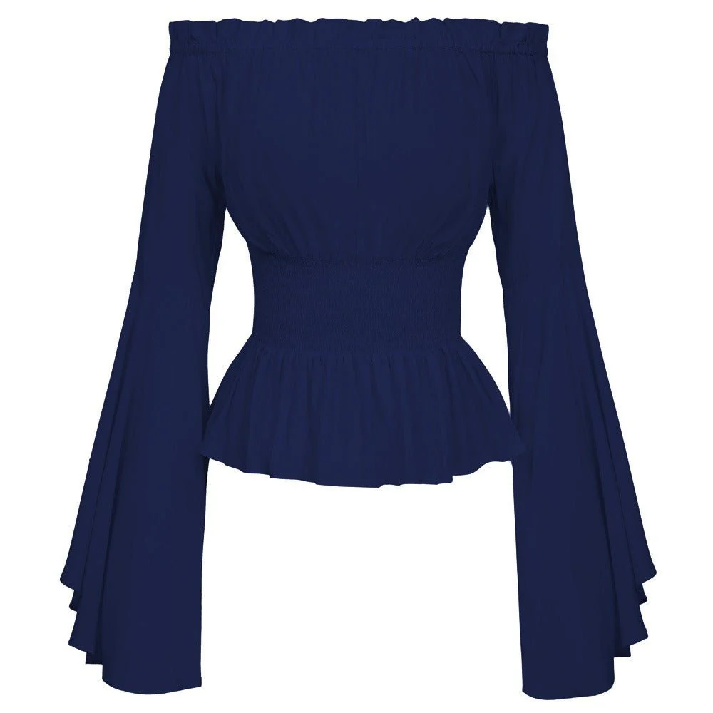 Off Shoulder Medieval Shirt, Pirate Blouse for Women - Image 8