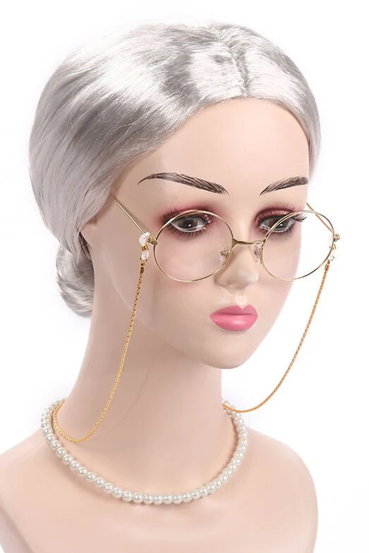Old Lady Wig Costume - Image 3
