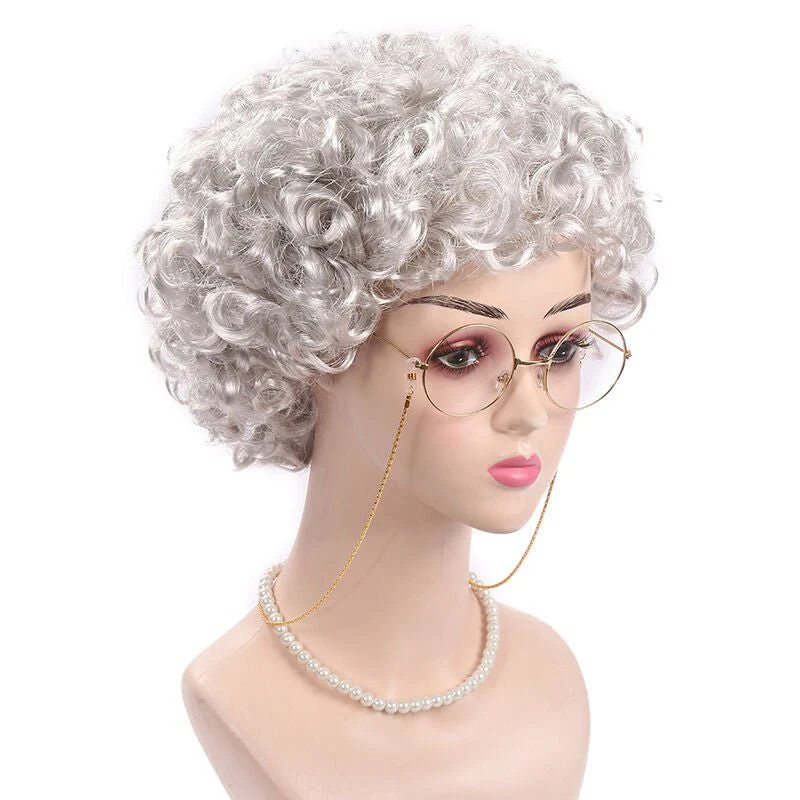Old Lady Wig Costume - Image 4
