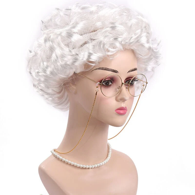 Old Lady Wig Costume - Image 6