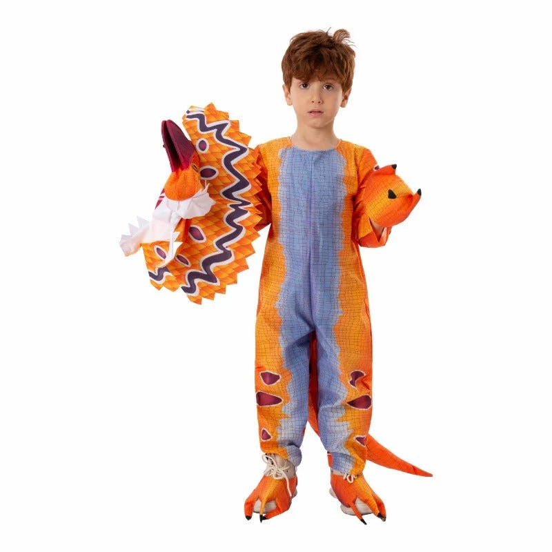 Orange Dilophosaurus Costume for Kids - Image 3