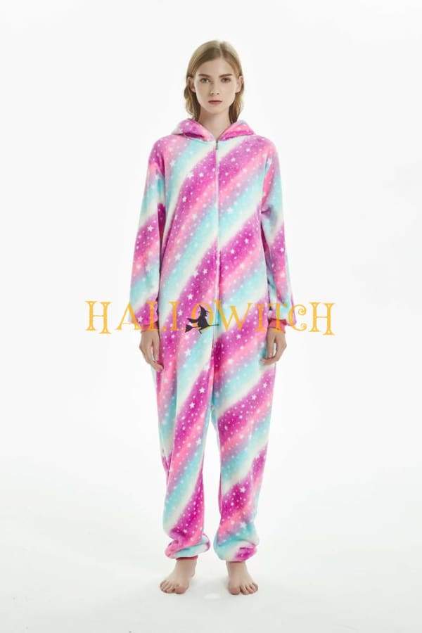 Rainbow Star Unicorn Onesie Costume For Adults And Teenagers - Image 4