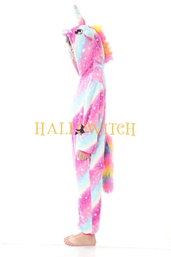 Rainbow Star Unicorn Onesie Costume For Kids - Image 3