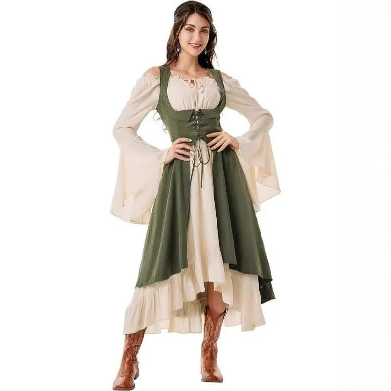 Renaissance Medieval Dress 2-Piece Set - Image 4