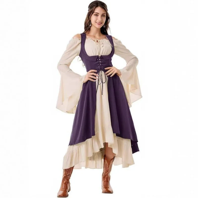 Renaissance Medieval Dress 2-Piece Set - Image 5