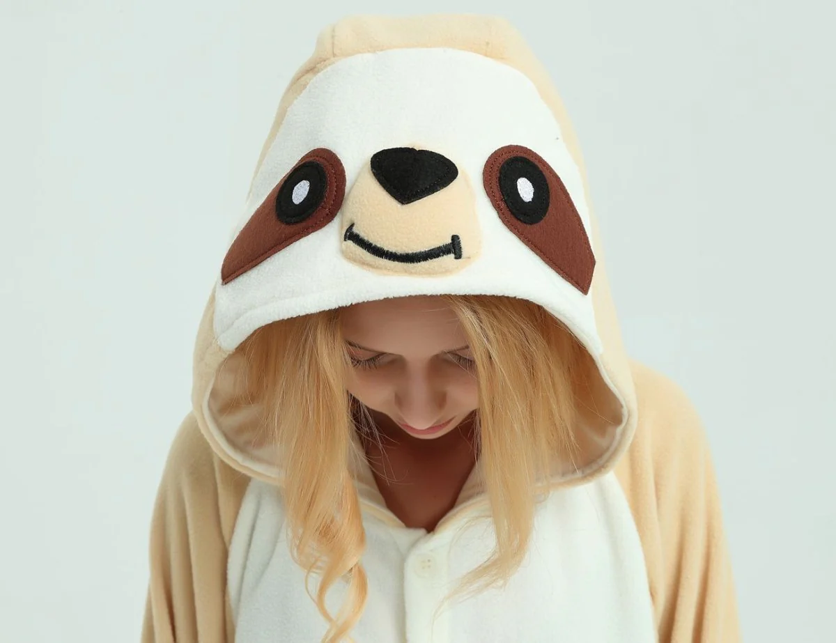 Sloth Animal Onesie Kigurumi Costume For Adults and Teenagers - Image 3