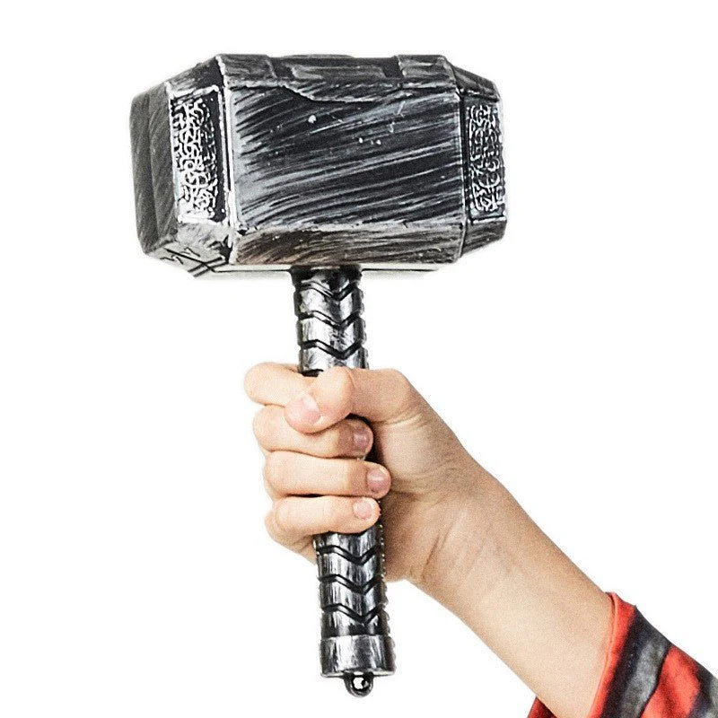 Thor Costume for Kids, Bodysuit, Mask and Hammer - Image 3